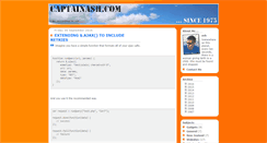 Desktop Screenshot of captainash.com